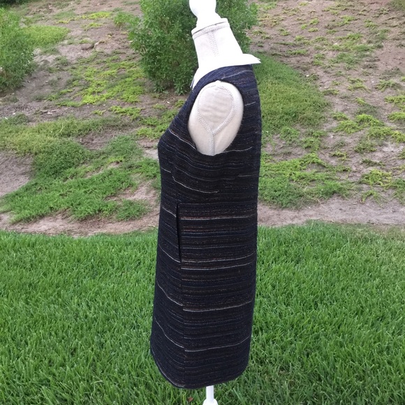 Anthropologie collared striped jacquard shift - Picture 4 of 6